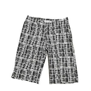 WHBM Bermuda Shorts. Black and white size 2. Excellent condition!